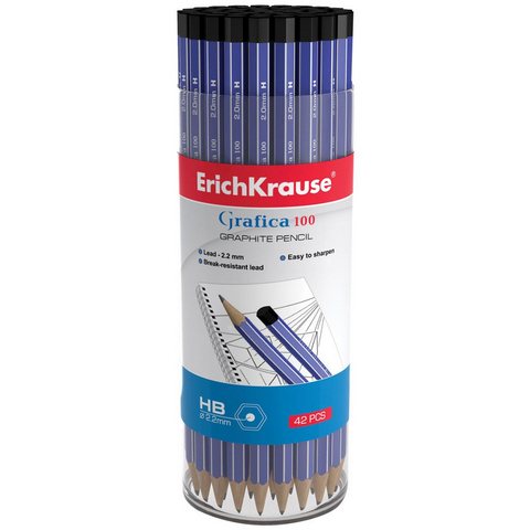 Карандаш ч/гр. ErichKrause Dots трехгранный с ластиком HB 56009 Карандаш ч/гр. ErichKrause Dots трехгранный с ластиком HB 56009