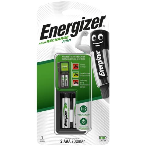 Зарядное устройство Energizer Mini + 2 шт. акк. ААA HR03 700mAh 7638900421446