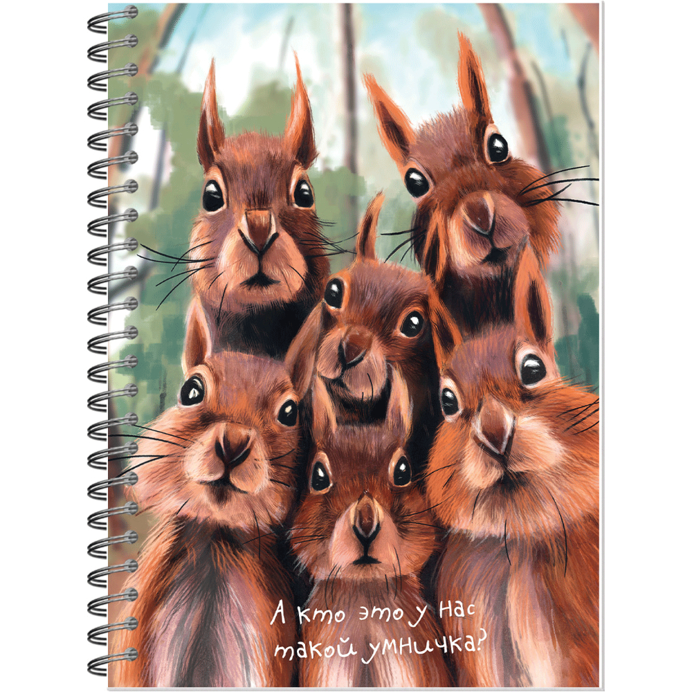 Скетчбук А5 60 л. Мордашки. Белки 25117