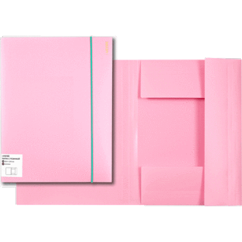 Папка на резинках deVENTE 3070802 Pastel розовая