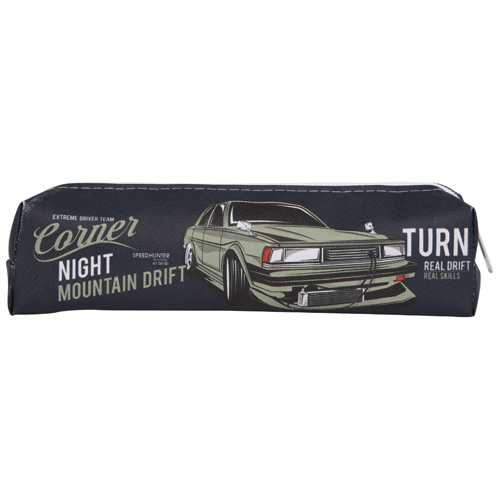 Пенал-тубус Creativiki МАШИНА 200x45x45 черный полиэстер