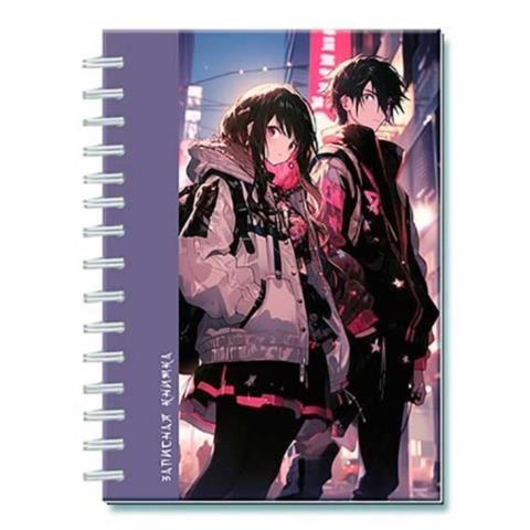 Блокнот-бизнес А6 100 л. (спираль) Аниме Друзья С0592-129