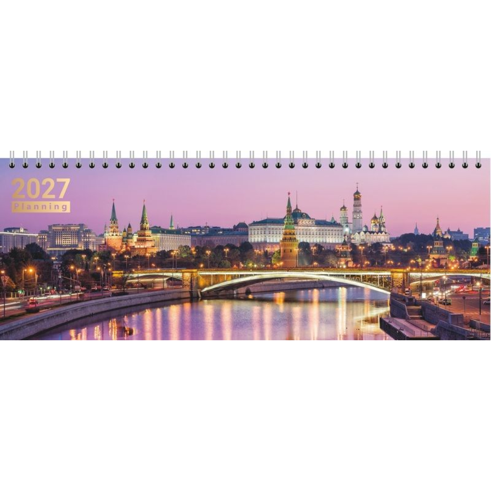 Планинг Lamark02890 Москва-летный вечер 106*295мм 56л. 2027