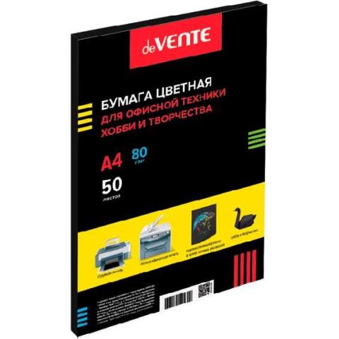 Бумага ксер. А4 50 л. 80 гр. deVENTЕ 2072100 черный интенсив.