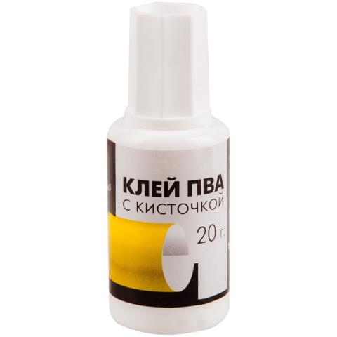 Клей ПВА 20 гр. Гамма 330005 с кисточкой РАСПРОДАЖА