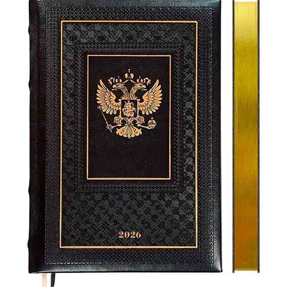 Ежедневник А5 168 л deVENTE 2232625 Symbol черный 2026