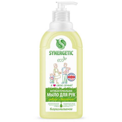 Мыло жидкое 500 мл. Synergetic Имбирь и бергамот 105060