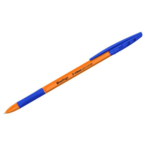 Ручка шариковая Berlingo Tribase grip orange 0,7 мм грип СВр_70960 синяя