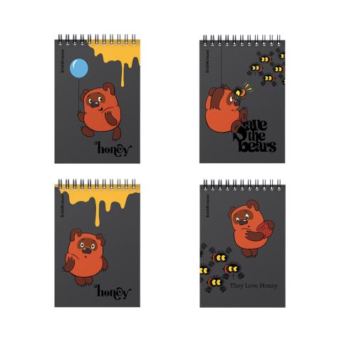 Блокнот А6 60 (спираль) ЕК Винни-Пух 53121