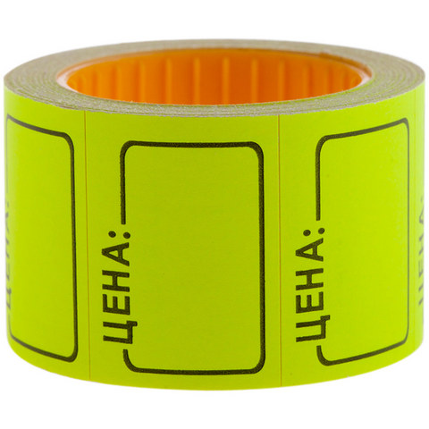 Ценник средний 35х25 желтый Spt_4186 (200 шт.)