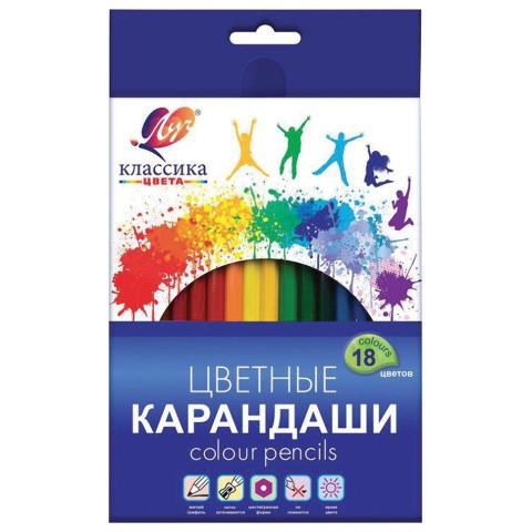 Карандаши цв. 18 цв. Луч Классика 29С 1711-08 Карандаши цв. 18 цв. Луч Классика 29С 1711-08