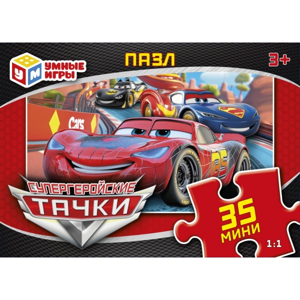 Пазлы 35 эл. макси Супергеройские тачки 