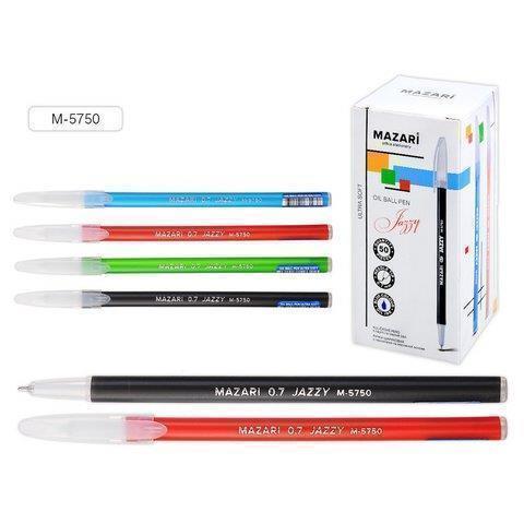 Ручка шарик. JAZZY игольч., масл. основа М-5750 синяя