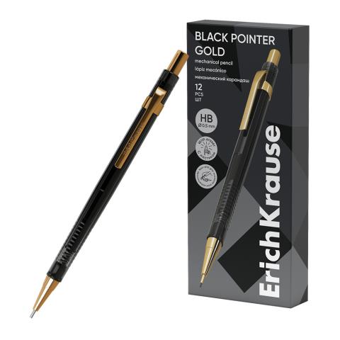 Карандаш механ. 0,5 ErichKrause BLACK POINTER GOLD 60978 Карандаш механ. 0,5 ErichKrause BLACK POINTER GOLD 60978