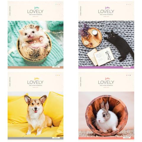 Тетрадь 96 л. (клетка) ArtSpace Питомцы You lovely 29836 Тетрадь 96 л. (клетка) ArtSpace Питомцы You lovely 29836