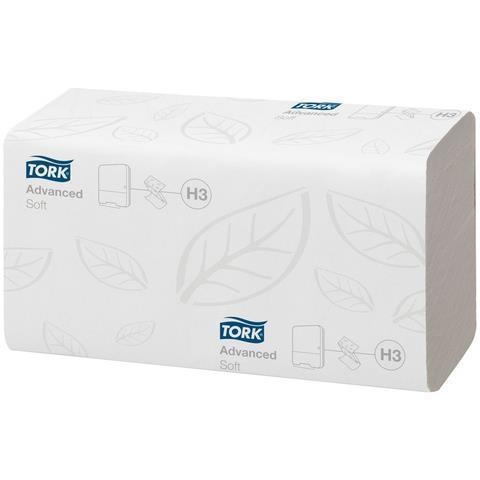 Полотенца бумажные Tellus/TORK Advanced ZZ(V)сл. H3 2сл. 200шт. 23*23  290184