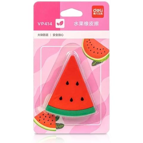 Ластик Deli VP414watVP414PINK арбуз Ластик Deli VP414watVP414PINK арбуз