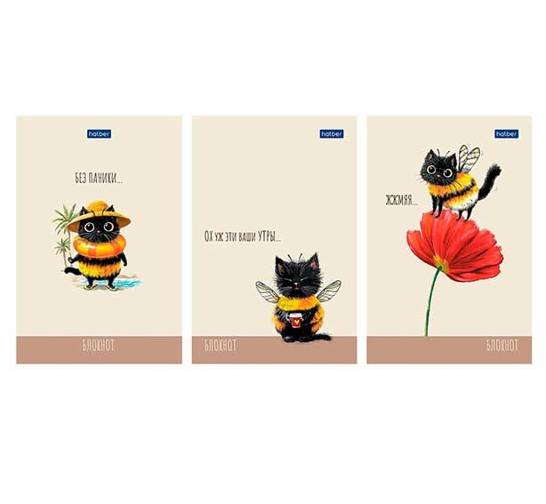 Блокнот А6 40 л. Хатбер ЖЖ-МЯУ 40Б6лA1к КБС