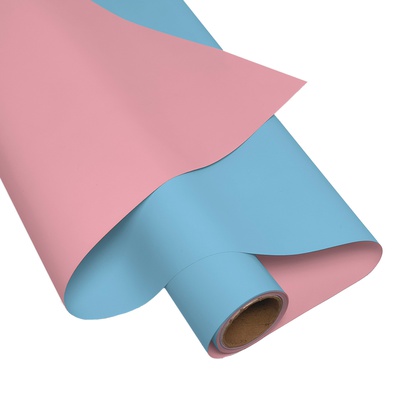 Пленка пудровая розовая голубая 50см*9м 1509-1459