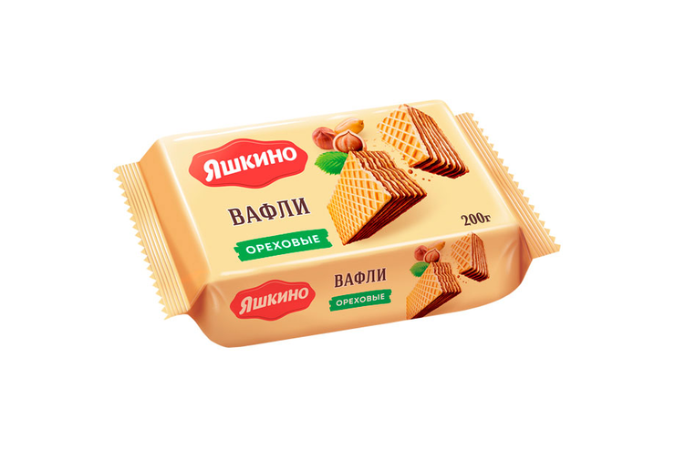 Вафли Яшкино 200 гр. ореховые ЯВ163 Вафли Яшкино 200 гр. ореховые ЯВ163