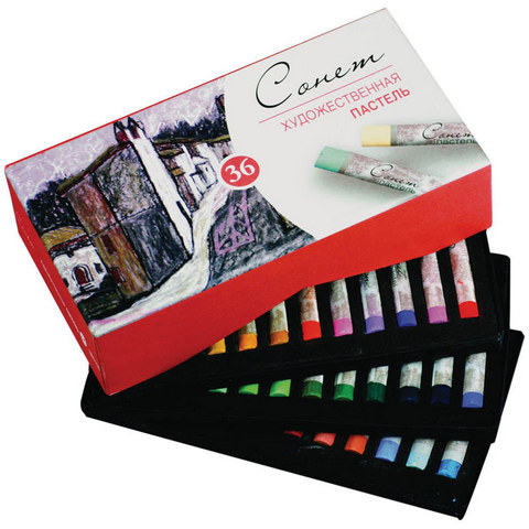 Пастель сухая худож. 36 цв. Сонет 7141225