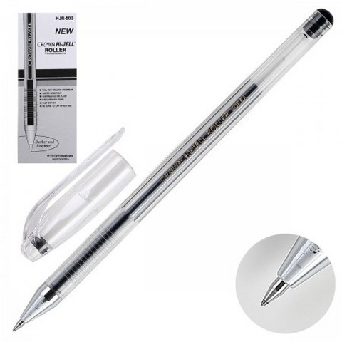 Ручка гелевая CROWN черная Ручка гелевая CROWN черная