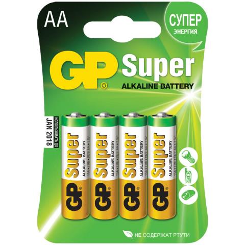 Батарейка LR06 (АА) GP Super 15A BC4 