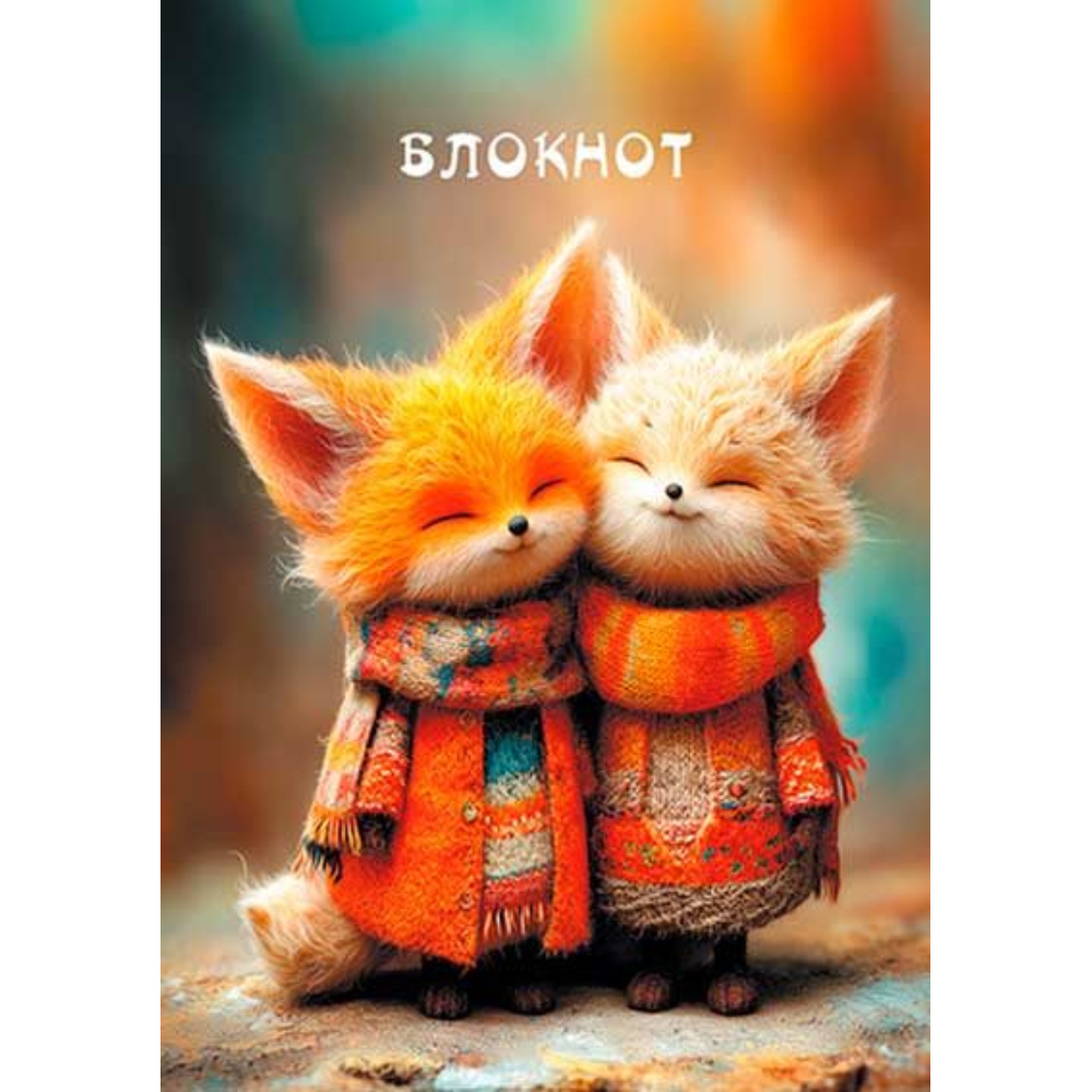 Блокнот А6 48 л. (спираль) Друзья лисята С0511-143