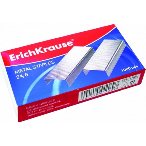 Скобы № 24/6 ЕRICH КRAUSE 1189 /500 Скобы № 24/6 ЕRICH КRAUSE 1189 /500