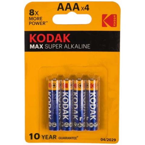 Батарейка LR03 (ААА) Kodak 4BL MAX SUPER Alkaline 