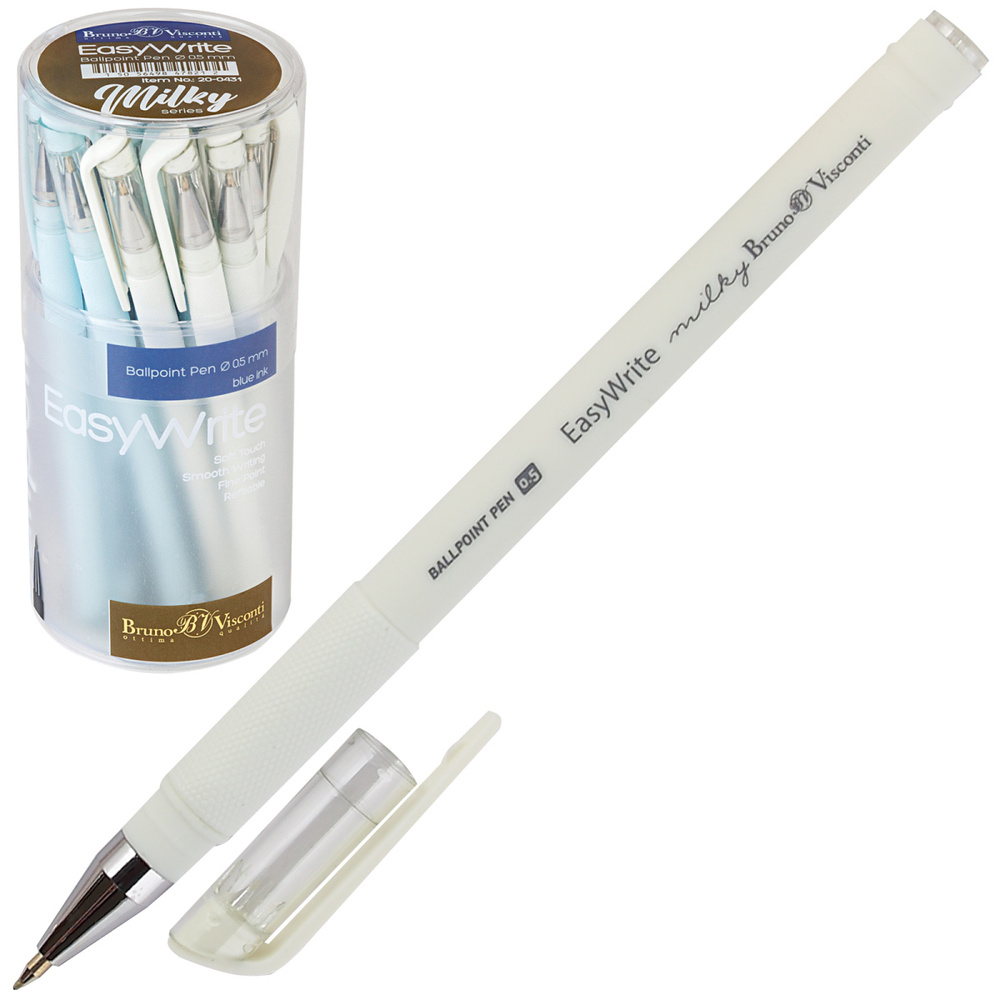 Ручка шарик. 0,5мм EasyWrite Milky  20-0431 синяя