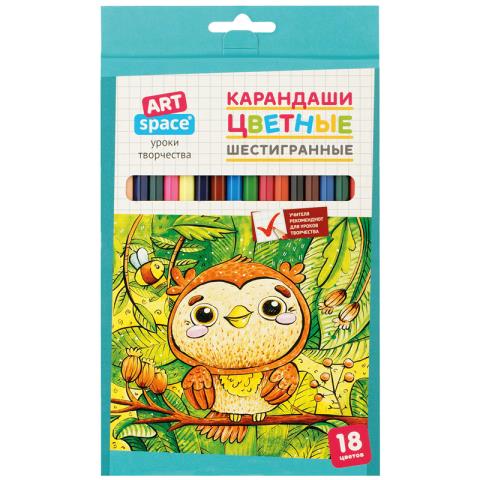 Карандаши цв. 18 цв. ArtSpace Милые зверушки 41021 Карандаши цв. 18 цв. ArtSpace Милые зверушки 41021