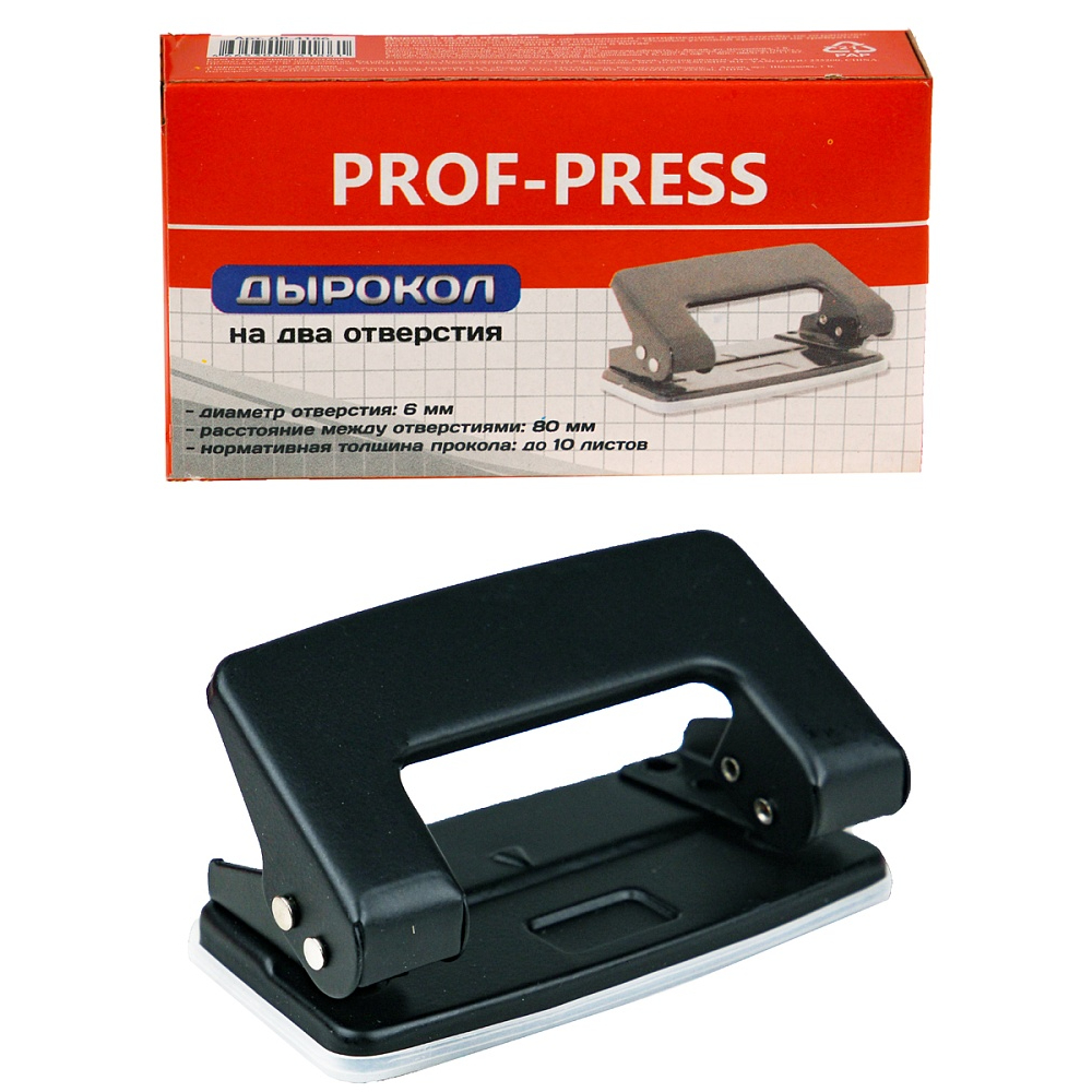 Дырокол 10 л метал. П-П ДР-4186