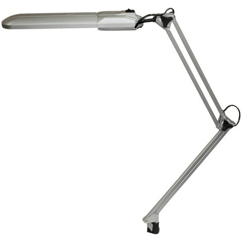 Лампа настольная Трансвит Дельта МС на струбцине серебро 4607053884180
