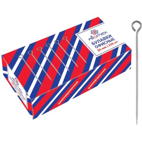 Булавки канц. 30 мм 250 шт. Attomex 4130901