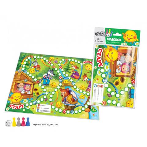 Игра настольная Ходилка Колобок А3 07116 Игра настольная Ходилка Колобок А3 07116