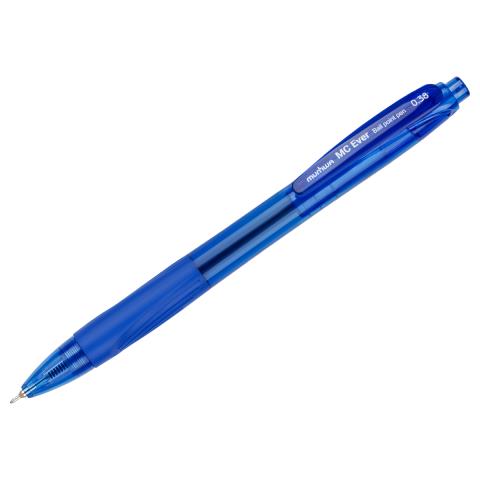 Ручка шар. MunHwa MC Ever 0,38 мм. синяя грип МСЕ-02 авт