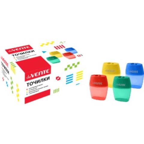 Точилка deVENTE 4071100 2 отв. с конт. 