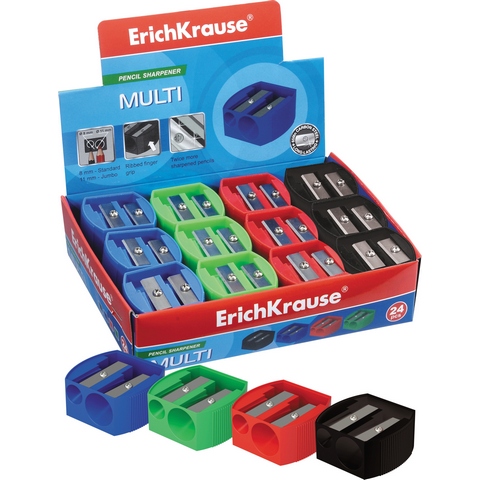 Точилка ErichKrause MULTI на 2 отв. 38575 Точилка ErichKrause MULTI на 2 отв. 38575