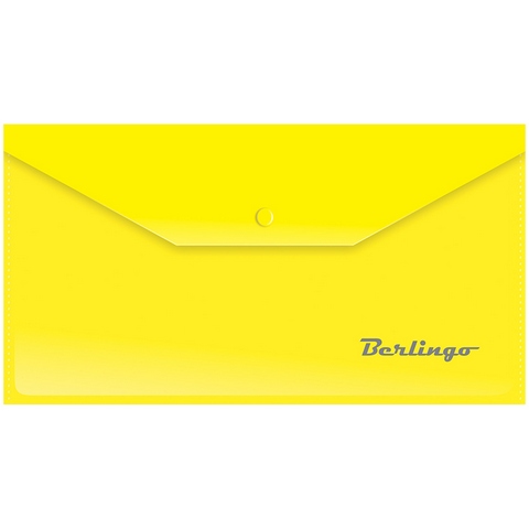Папка - конверт С6 на кнопке АКк_06305 желтый (223*120)