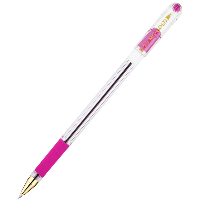 Ручка шариковая MC GOLD 0,5 масл.основа розовая BMC-10