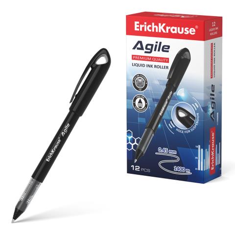 Ручка-роллер ЕК Agile 55878 черный