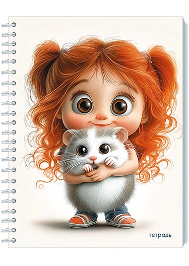 Тетрадь 48 л. (спираль) Апплика Малыши С0245-134