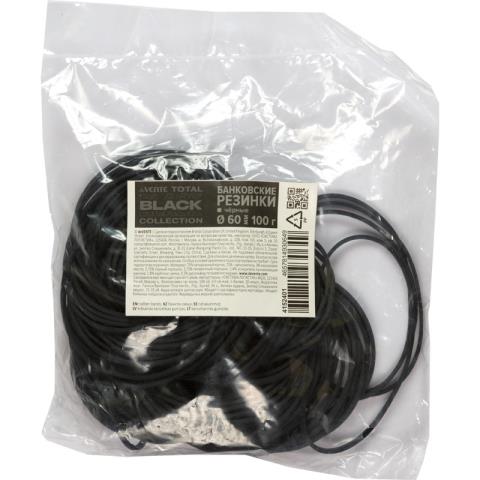 Резинка банковская 100 гр 60мм deVente черные 4152401