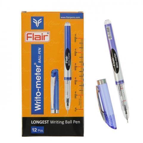 Ручка шариковая Flair Writo-Meter 0,6 синяя шкала на стержне 10000 м F-743