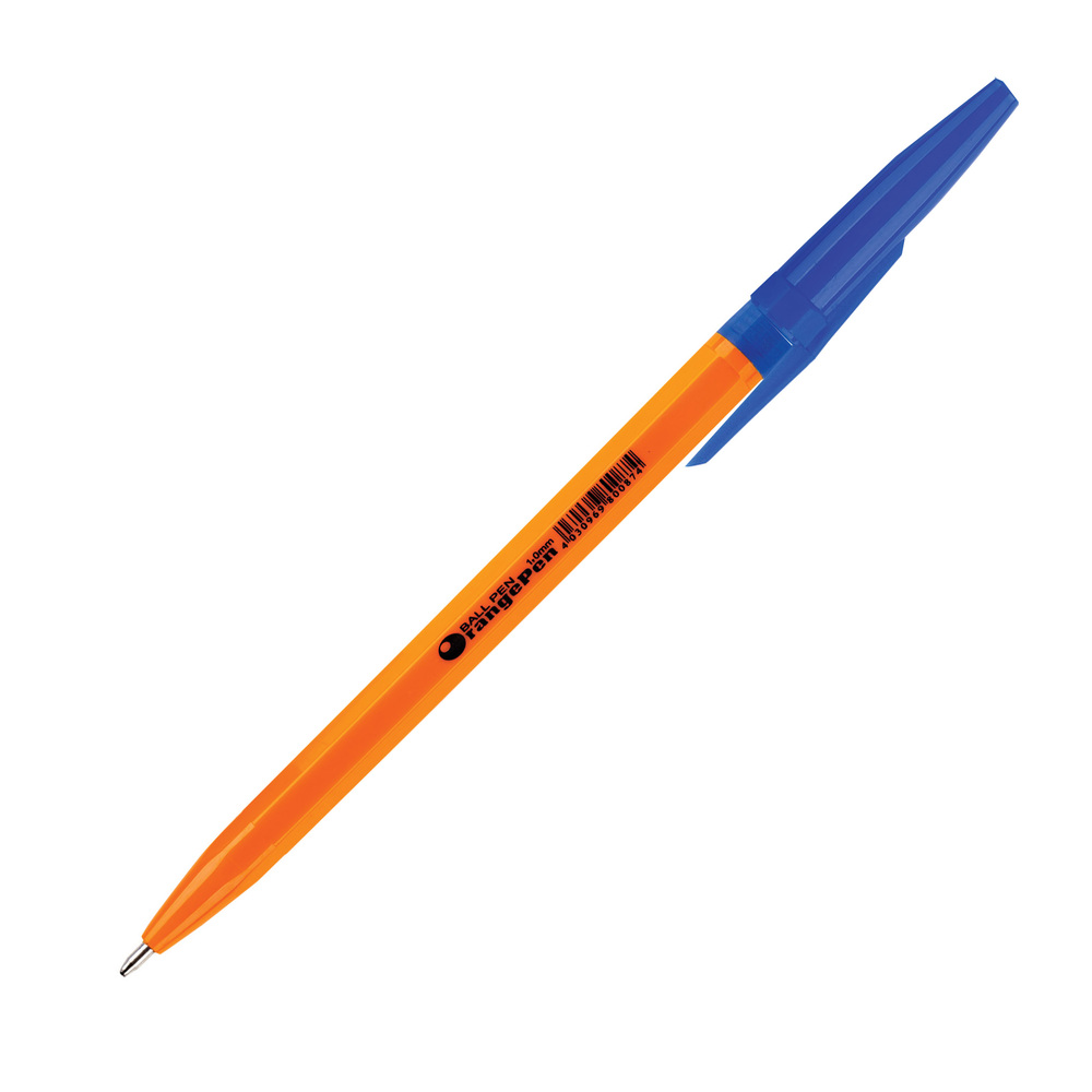 Ручка шариковая Centrum 1,0 ORANGE синяя 80087