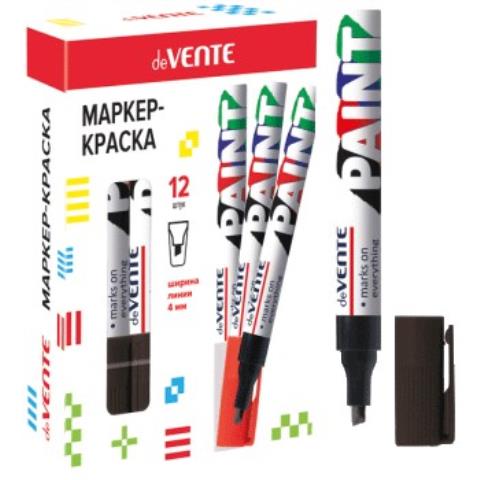 Маркер-краска deVENTE 5043701 черный 4 мм