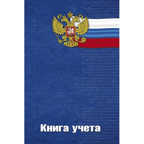 Книга учета 96 л. (клетка) П-П Россия 96-8003
