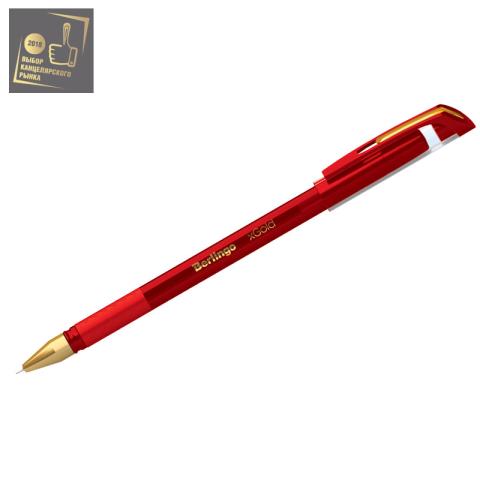 Ручка шариковая Berlingo 0,7 xGold 07502 красная игла Ручка шариковая Berlingo 0,7 xGold 07502 красная игла
