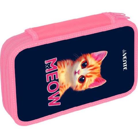 Пенал 2 секц. deVENTE 7012408 Meow прямоуг. на молнии Пенал 2 секц. deVENTE 7012408 Meow прямоуг. на молнии